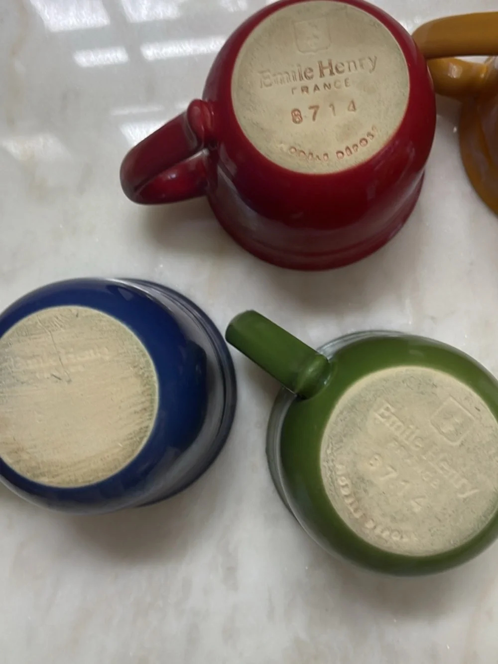 Set of five vintage Emile Henri